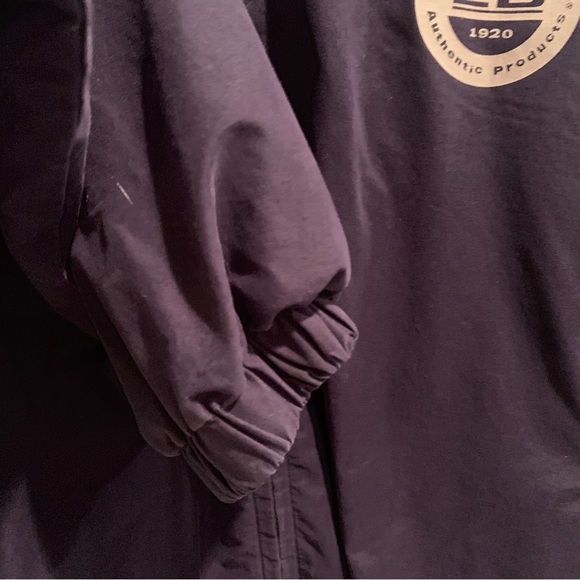 Vintage Eddie Bauer Ebtek Men’s Nylon Jersey Lined Hoodie Zip Up Jacket XL - Picture 5 of 8